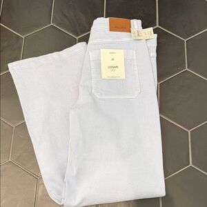 Hidden Logan High-Rise Wide-Leg Jeans in Light Blue